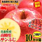 あすつく 青森 りんご 10kg箱 サンふじ 家庭用 送料無料 リンゴ 訳あり 10キロ箱★サンふじ 家 10kg箱