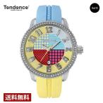 【ブランド直営店】[レビュー特典あり]テンデンス 腕時計 TENDENCE クレイジー ミディアム 41mm TG930060 イエロー×ライトブルー 爆買