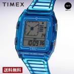 【公式ストア】メンズ腕時計 TIMEX タイメックス Q LCA Transparent クォーツ ブルー TW2W45100