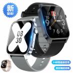 スマートウォッチ 通話機能 1.96インチ画面 心拍数 血圧 血中酸素測定 体温 腕時計 健康管理 着信通知 運動管理 歩数計 睡眠検測 節電 プレゼント