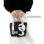 マリメッコ marimekko レディース トートバッグ CARRIER MINI MARIMERKKI 092250 ブラック ホワイト 910 23aw