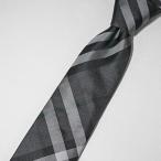 バーバリー BURBERRY London England メンズ ネクタイ 8092950 CHARCOAL IP CHECK A1008 25ss