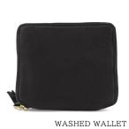 1000円OFF対象 コムデギャルソン COMME des GARCONS ユニセックス 2つ折り財布 WASHED WALLET SA2100WW ブラック BLACK 23aw