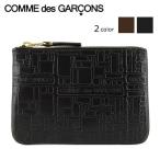 コムデギャルソン COMME des GARCONS メンズ レディース コインケース EMBOSSED LOGOTYPE SA8100EL ブラウン BROWN ブラック BLACK 23ss