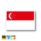 Singapore национальный флаг стикер SS размер 3.3×5cm наружный атмосферостойкий водостойкий наклейка чемодан . машина и т.п. 