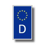  Германия страна идентификация символ стикер EU дизайн модель * длина наружный атмосферостойкий specification S размер машина . чемодан и т.п. водостойкий наклейка 