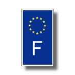  Франция страна идентификация символ стикер EU дизайн модель * длина наружный атмосферостойкий specification S размер машина . чемодан и т.п. водостойкий наклейка 