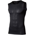 BODY TOUGHNESS JW-520 BTデュアル3Dファーストレイヤー ノースリーブ ブラック クルーネックシャツ