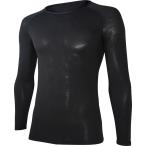 BODY TOUGHNESS JW-522 BTデュアル3Dファーストレイヤー ロングスリーブ ブラック クルーネックシャツ