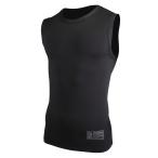 BODY TOUGHNESS JW-580 BTドラスティックドライ ノースリーブ ブラック クルーネックシャツ
