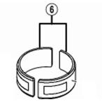 [6]取付バンドアダプターユニットφ28.6mm（1-1/8″）