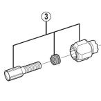 [3]アウターアジャストボルトユニット 【自転車】【マウンテンバイク用】【ZEE】【SLM640用スモールパーツ】