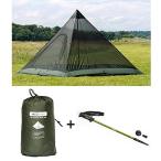 DD SuperLight Pyramid Mesh Tent スーパーライト ピラミッド メッシュ テント &amp; DD Hiking Poleハイキン