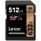 Lexar 512GB Professional 633x Class 10 UHS-I U3 SDXC Memory Card