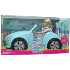 Barbie(バービー) Beach Party Blue Convertible Cruiser and Doll Set ドール 人形 フィギュア