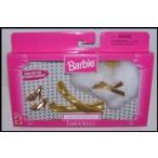 Barbie(バービー) Doll Fashion Avenue Accessories Set in Gold &amp; White From 1998 ドール 人形 フィギ