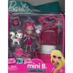 Barbie(バービー) Mini B. Lipstick Series Doll #4 with Cat &amp; Case w/ Doll Stand ドール 人形 フィギ