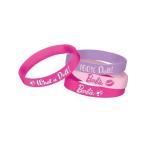 Barbie(バービー) Party Supplies Rubber Bracelets All Doll'd Up - 4 Each ドール 人形 フィギュア