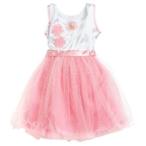 Barbie(バービー) Princess Dress: White top with Pink Glitter Skirt, Sash and Pink Flowers ドール