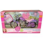 Barbie(バービー) Purple Tethered Remote Control Motorcycle ドール 人形 フィギュア