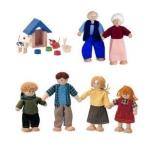 Dollhouse (ドールハウス) Doll Family, Grandparents, and Pets with Accessories Sets ドール 人形 フ