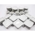 Dolls House Miniature Kitchen Ceramic 50 White Mixed Plates Dish Tea Set - 3565 ドール 人形 フィギ