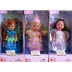 KELLY - Barbie(バービー) As Rapunzel - Set of 3 Dolls Fantasy Tales: Peacock, Angel + Petal Prince