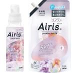 ソフラン エアリス まとめ買い AIRIS バルコニー (ネクタリン&amp;フリージアの香り) 柔軟剤 本体 480ml+詰め替え 850ml