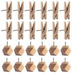 LIANHATA булавка имеется из дерева зажим 50 штук дерево рисунок. канцелярская кнопка много квадратная форма канцелярская кнопка канцелярская кнопка вдавлено . булавка дерево зажим булавка пробковая доска индикаторное табло для 