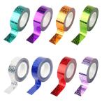  тент грамм лента DIY аксессуары ручная работа для 8 -цветный набор 15mm* примерно 5m день рождения party Kirakira лента палочка обруч Gris 