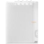 キングジム リングノート コンパックノート 収納約20枚 B5 二つ折り 透明 9955TY-T