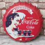 王冠 ブリキ看板 蓋 コカ・コーラ Coca Cola アメリカン雑貨 ヴィンテージ アメリカンレトロ 雑貨 35cm  BZ-46