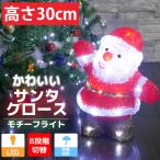 イルミネーション 可愛いサンタ30cm クリスマス  LED USB オブジェ 立体 3D ガーデニング 屋内屋外 店舗 玄関 照明 TAC-12