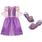 Disney(ディズニー) ストア Tangled Rapunzel コスチューム ドレス (サイズ XS 4) &amp; Light Up シューズ (