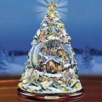 Thomas(機関車トーマス) Kinkade Stunning Illuminated ミュージカル Snowfall Nativity ツリー