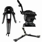 Cartoni Focus HD Fluid Head with 2 Stage 3 Tube Ultra-Light Tripod, Mid-Level Spreader and Soft C