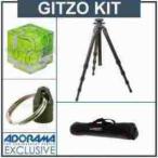 Gitzo GT3541 Series 3 6x C.F. Tripod Legs Kit, with Adorama Deluxe Tripod Case, Double Bubble Lev