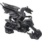 Design Toscano 17cm Biker Dragon on Skeleton Chopper Statue