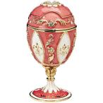 (Rose, Single) - Design Toscano Royal French Faberge-Style Enamelled Egg - Rose