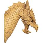(Set of 2) - Design Toscano Head of the Beast Dragon Wall Sculpture - Set of 2