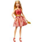 Barbie Mattel バービー Holiday Red and Gold Dress GFF68