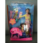 Barbie 美術教師バービー＆ケリー人形私は...キャリアシリーズWデスク、塗りつぶし皿など！ （2002）