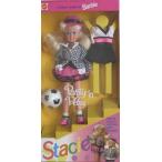 Barbie Mattel Party 'n Play Stacie Doll Littlest Sister of バービー Doll w 2 Fashion Outfits、Soccer Ball＆More（1992）
