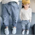 子供服 ベビー服 デニムパンツ 80cm 90cm 男の子 女の子 ライトブルー ふたご 双子