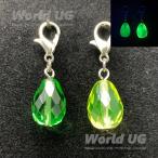  повторное поступление u Ran стекло маска очарование много поверхность body Teardrop бисер желтый цвет . зеленый цвет 13mm 2 шт. комплект 