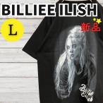 新品未使用 BILLIEEILISH ビリー・アイリッシュ バンドTシャツ 半袖 ロックTシャツ  コットン プリント ブラック 黒 Lサイズ 2624