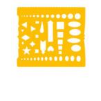 UCHIDA ウチダ マービー テンプレート No.72 カット定規 1-843-0072