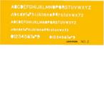 UCHIDAuchida Marvie шаблон No.2 Британия знак цифра линейка 1-843-1002