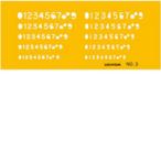 UCHIDAuchida Marvie шаблон No.3 цифра линейка 1-843-1003