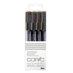 .Too COPIC コピックマルチライナー 4本組 ウォームグレーセット 12507015